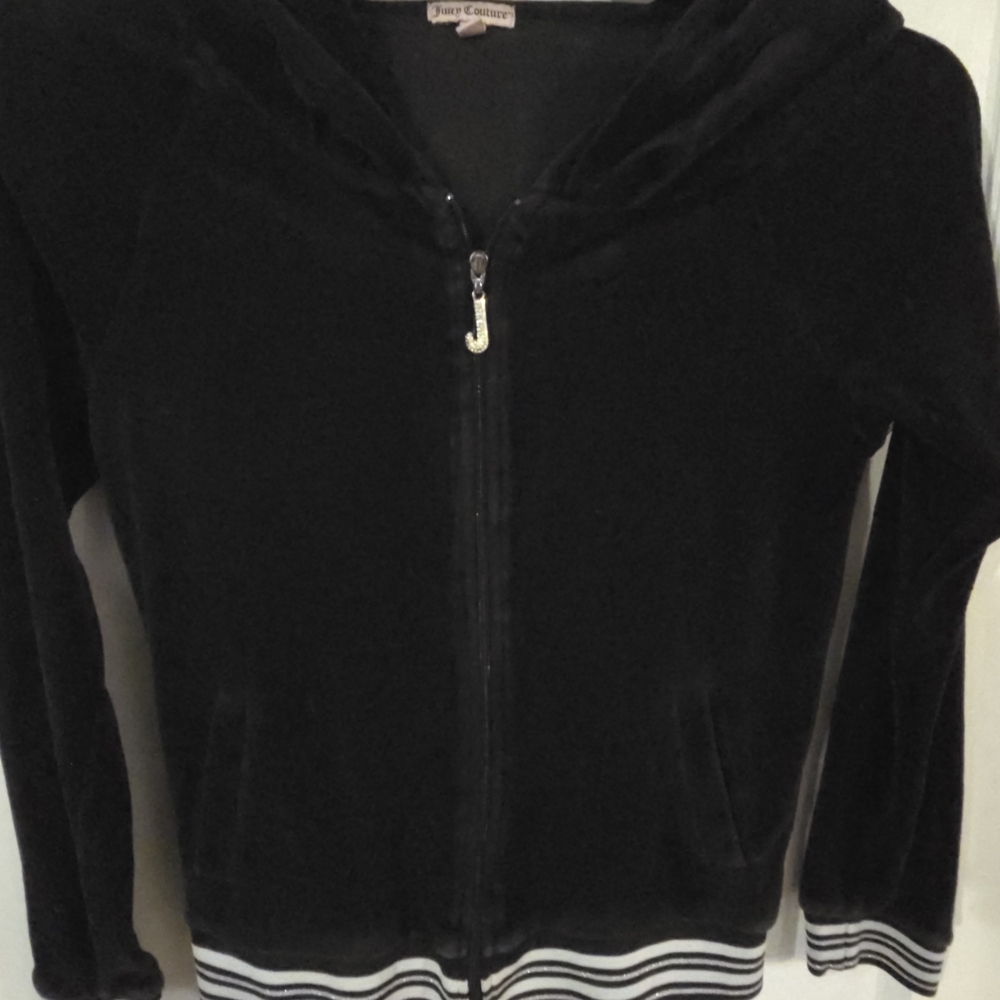 Juicy Couture Black Velour Hoodie